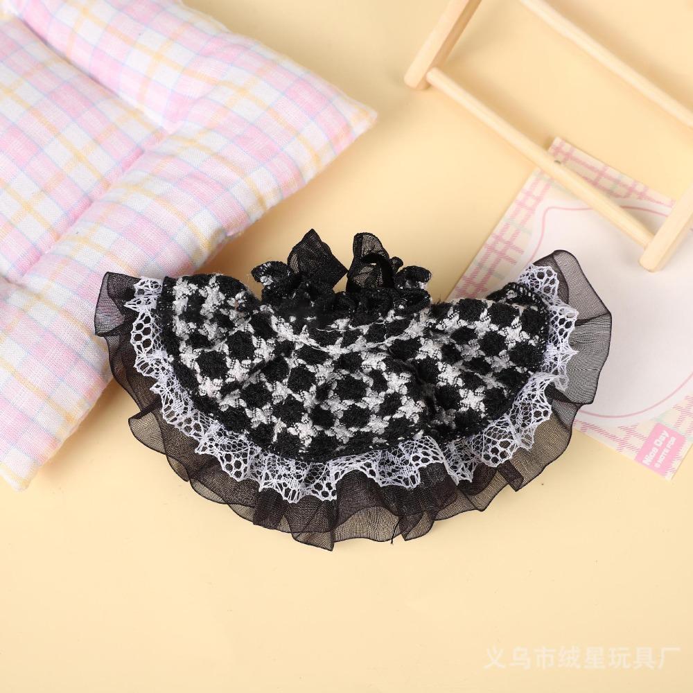 

DIY Dress Up Plush Doll Suspender Skirt Cute Doll Accessories for 10cm-15cm Cotton Doll чорний