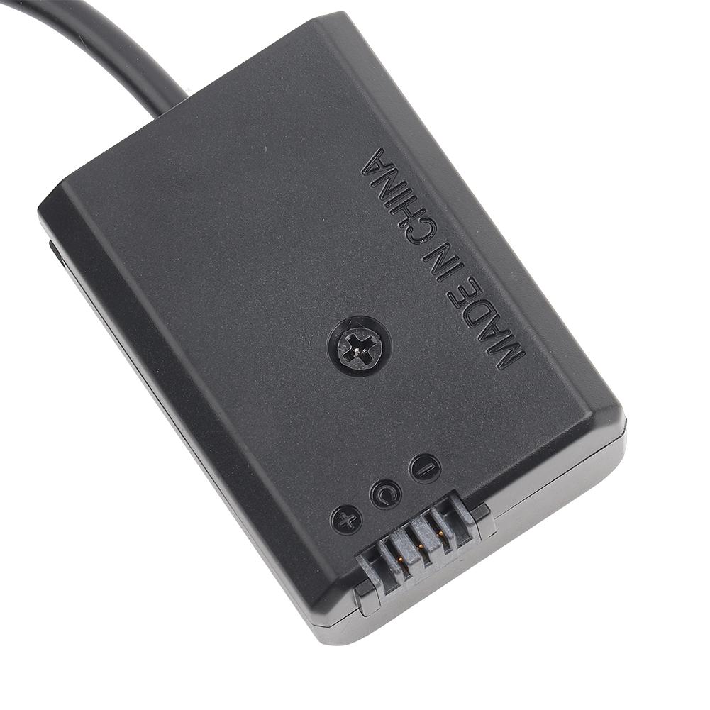 NP-FW50 USB Dummy Battery Adapter Full Decode with Cable for Sony A6300 A5000 NEX-5N