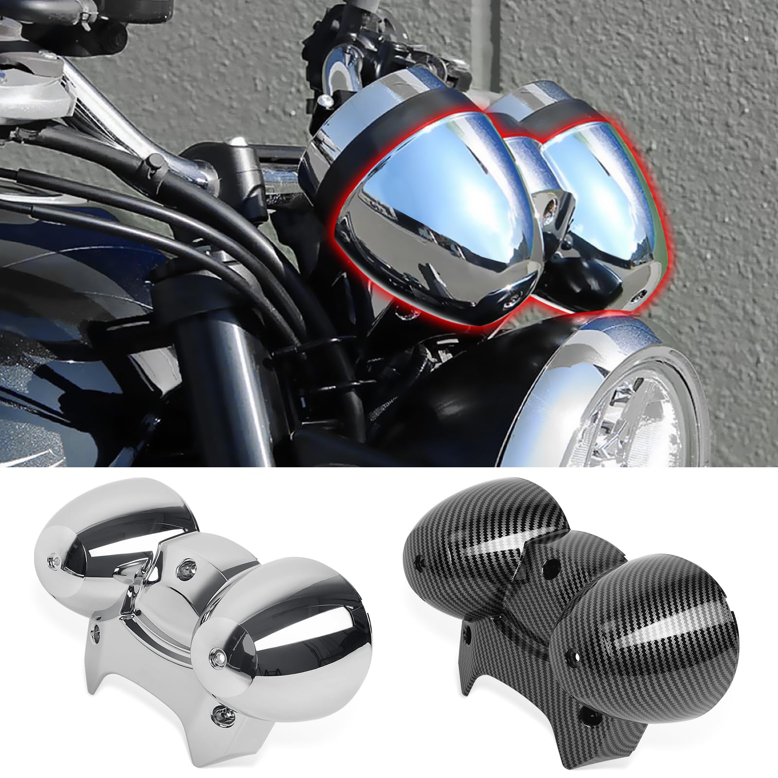 

WOOGA Lower Meter Cover, Instrument Undercover, Motorcycle Tachometer Decorative Cover for Z900RS (2017-2025) (Chrome)