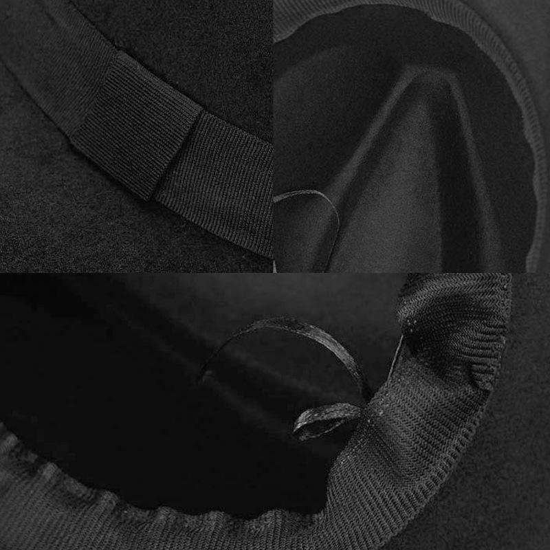 Fedora Unisex Vintage de Ala Ancha - Estilo Europeo y Americano Otoño/Invierno Sombrero de Fieltro de Lana Sintética