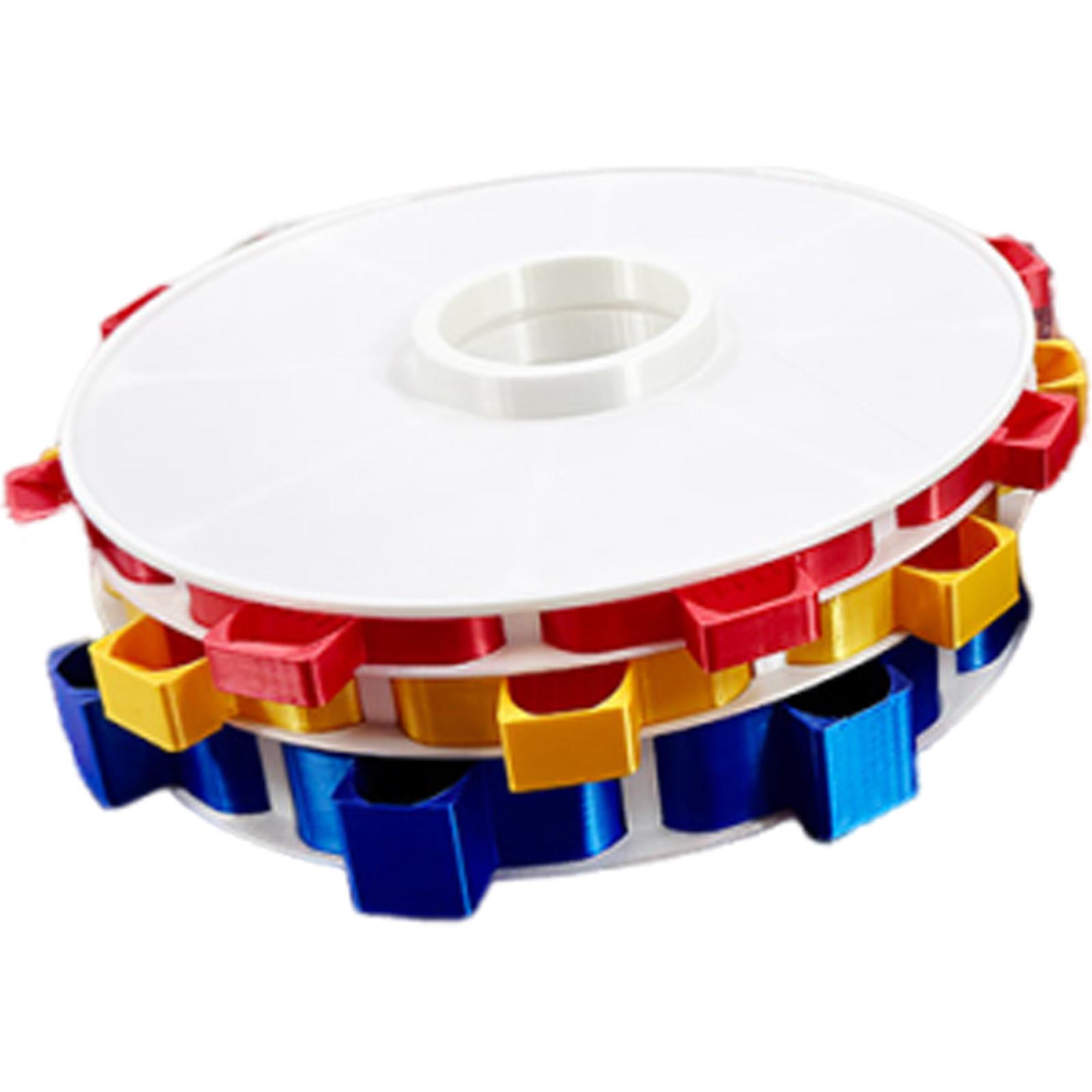 

Rotating Diamond Painting Tray Organizer Rhinestone Tray Diamond Art Trays Kits Diamond Painting Accessories and Tools білий