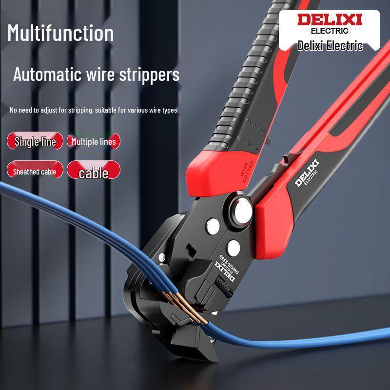 Electrician's Universal Automatic Wire Stripping and Crimping Tool