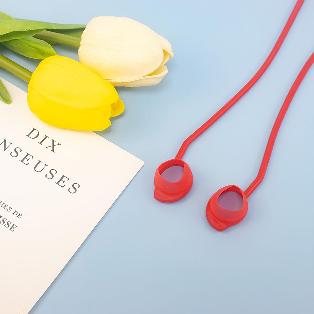 Anti-Lost Strap for Galaxy Buds FE Sports Soft Silicone Lanyard Accessories Wireless Earbuds Neck Rope Cord