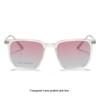 2181 Women's Polarized Magnetic Clip-On Dual-Use Prescription Glasses and Blush Gradient Sunglasses