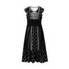 Kaslead New Arrival Women's Clothing Fashion Style Fashion Casual Three Colors Print Smocking Waist-Tight Dress