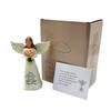Resin Figurine with Bouquet - Creative Desktop Ornament Gift