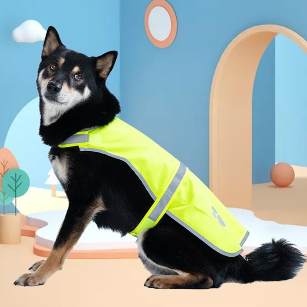 Breathable Puppy Visibility Jacket Adjustable Pet Fluorescent Clothes Dog Safety Vest Chihuahua