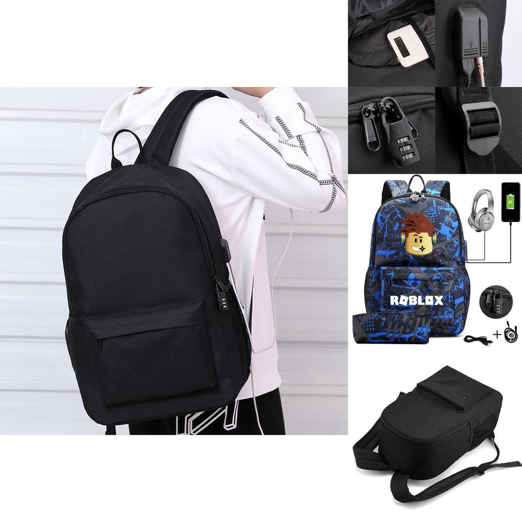 Eye-catching Roblox Casual Backpack With Adjustable Shoulder Straps And Durable Construction