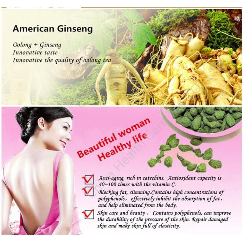 250g Tè Oolong al Ginseng Biologico di Taiwan Cura della Salute