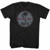 Shelby Tall T-Shirt Vintage Schlangenlogo Schwarz - Herren Sommer Baumwolle Grafik-T-Shirt