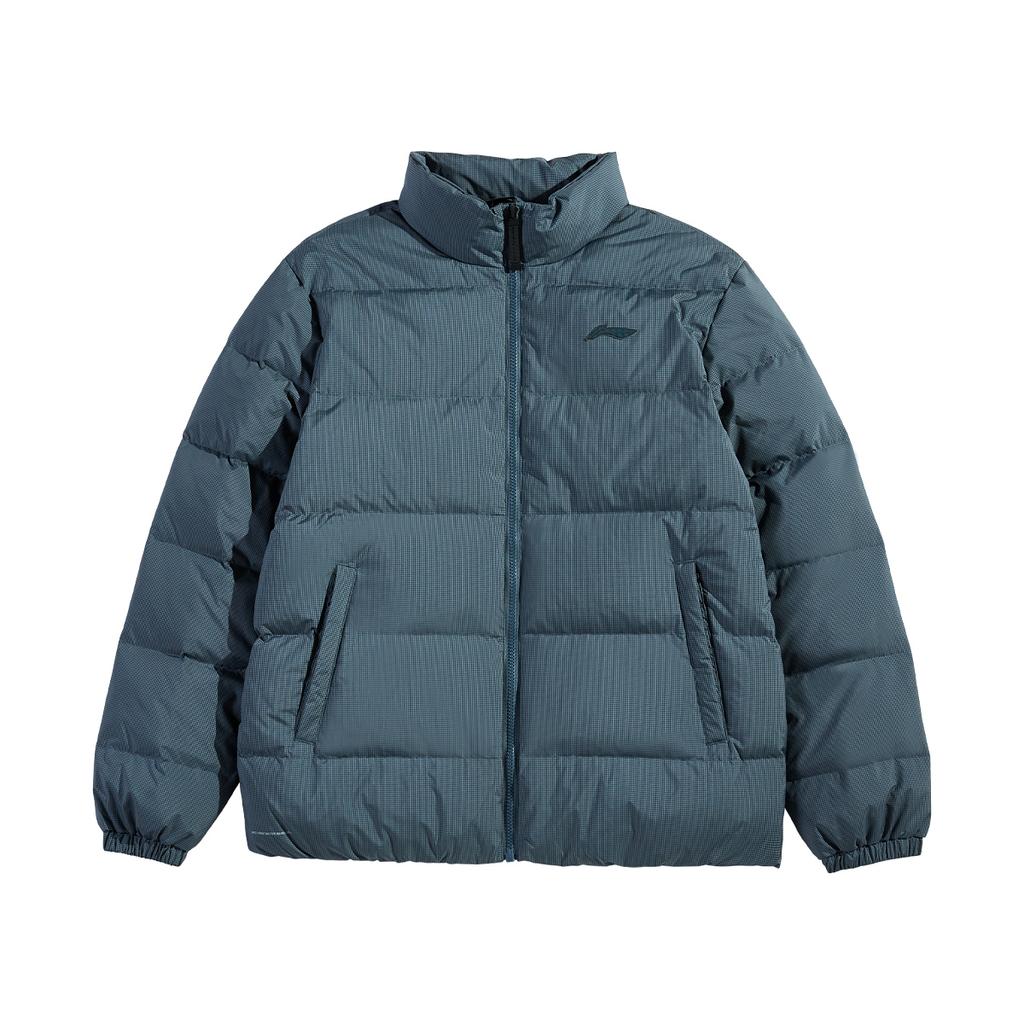 Li Ning Fitness Series Down Jacket Men's Snail Dark Cyan AYMU083-5
