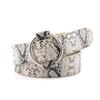 Womens Versatile Wide Noloop Belt In Fashionable Animal Textures For Contemporary Styles Casual