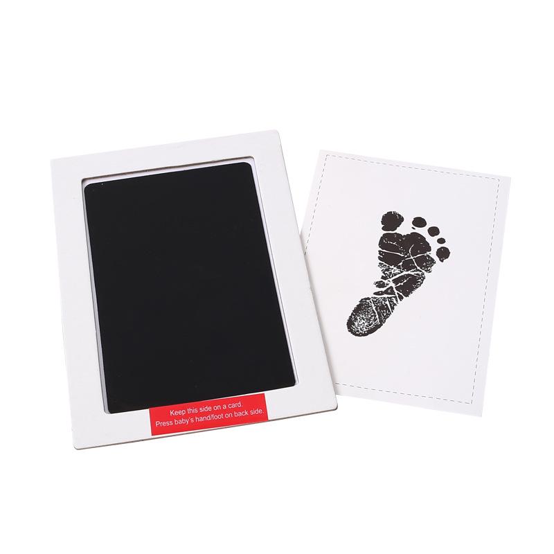 100-Day First Birthday Baby Handprint & Footprint Ink Pad with Photo Frame