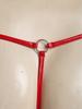 Per Uomo G-string Lucido Perizoma Vita Sottile Tasca Sporgente Anello a O Dorso a T Slip