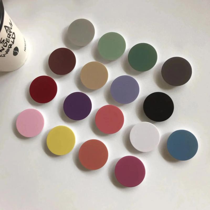 

Finger Ring Holder Stand For IPhone 15 Samsung Support Telephone Mobilephones Grip Tok Folding Solid Color Pocket Socket Bracket