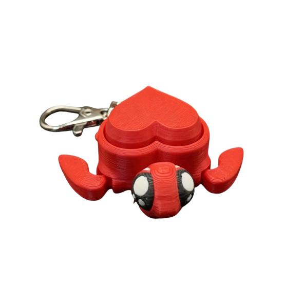 3D Printed Turtle Fidget Clicker  Sea Tortoise Clicking Toy for Anxiety Stress Relief красный