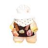 Doll Cloth Pendant Dress Bow Plaid Scarf Set  Plush Doll Dress