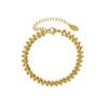 Marka Style Fashion Personality Leaf Necklace Clavicle Chain Bracelet Titanium Steel 18K Gold Jewelry Necklace Set