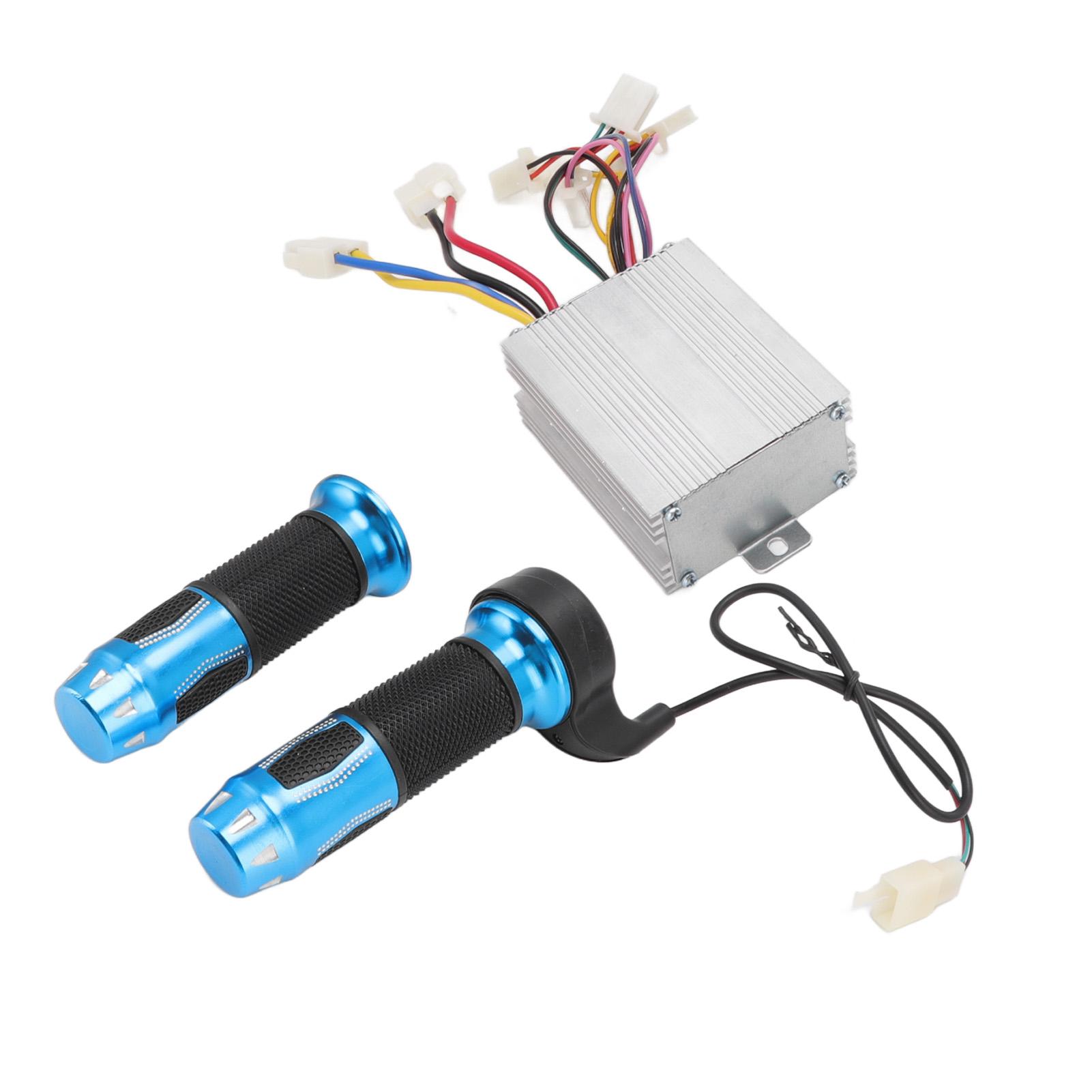 

DC12V 500W Brush Motor Speed Controller with Throttle Grips for Electric Motorcycles Bikes Tricycle Scooter