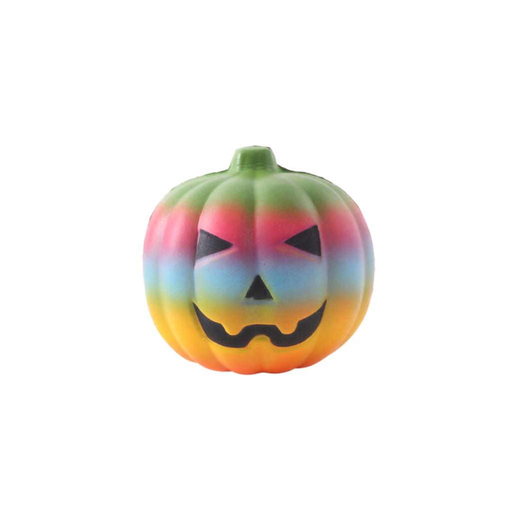 Slow Rising Pumpkin Squishy Toy Soft Stress Relief Sensory Squeeze Toy for Halloween Decoration and Kids Playroom Use