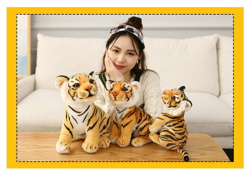 Realistic Tiger Plush Toy - Children's Birthday Gift & Cushion - Northeast Tiger Design