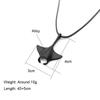 Manta Ray Necklace Ocean Animals Pendant Necklace Adjustable Handmade Bohemia Wax Rope Choker Men Women Beach Jewelry Gift Joyas