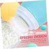 MOBUTOFU 2-teilige Puderquasten-Dose, Leerdose für Puder, Babypuder-Dose, Babypuder-Behälter mit Schwamm, Blau