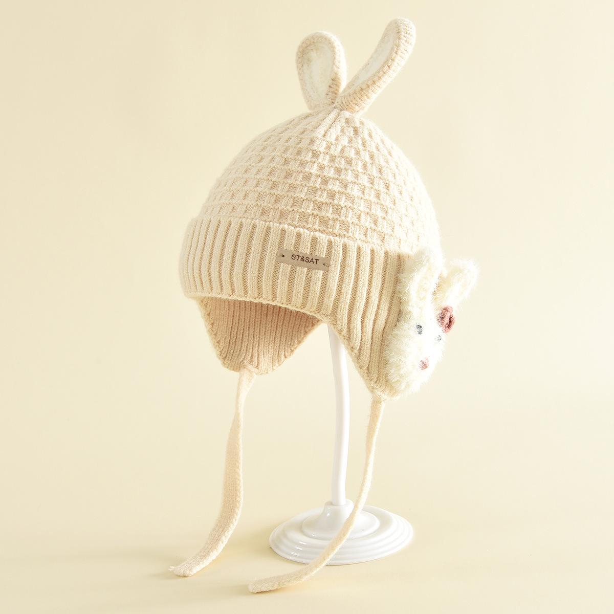 

Children s Cute Ear Knit Hat - Warm, Windproof & Versatile Wool Hat One Size (Head circumference: 48-50cm)