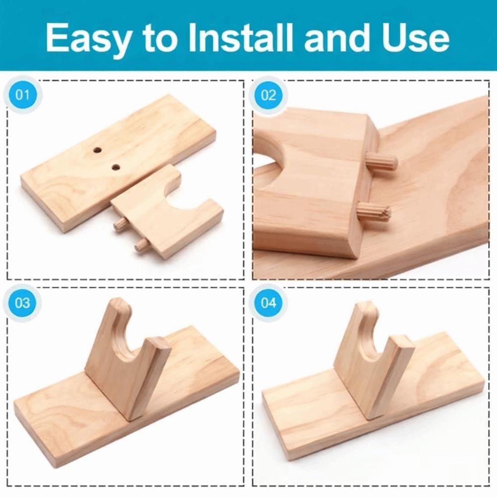 Universal Hot Glue Holder Wooden Craft Room Organizer Portable Hot Glue Support Stand
