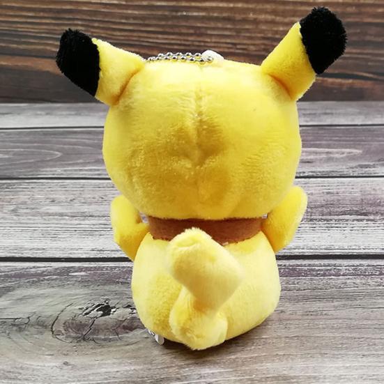 13cm Soft Pikachu Pokemon Doll Plush Pillow Stuffed Toy Pendant Bag Decoration