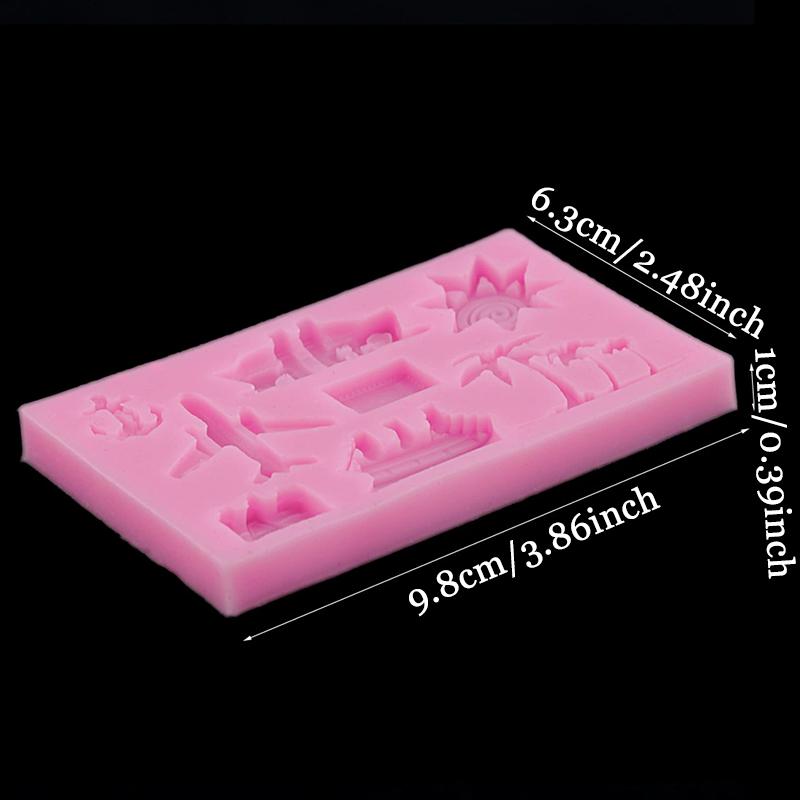 WTEMPO Car Transportation Tools Shaped Silicone Molds Kit Scented Candles Soaps DIY Crafts Making Molds Resin Casting Molds for Beginners and Lovers