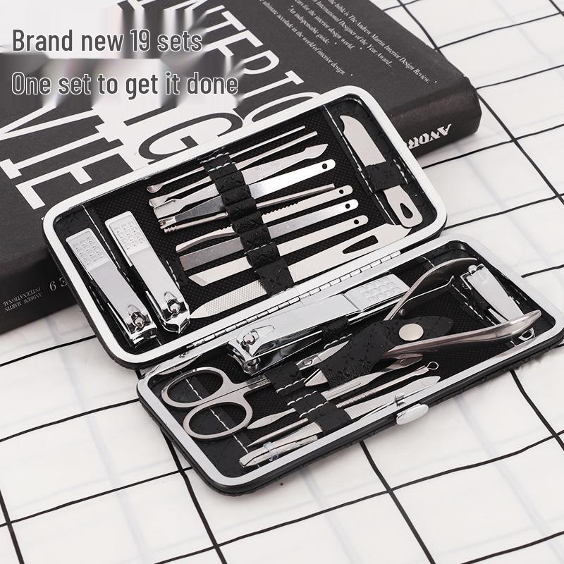 

Премиальный набор кусачек для ногтей из нержавеющей стали, набор для маникюра из 7-19 предметов
