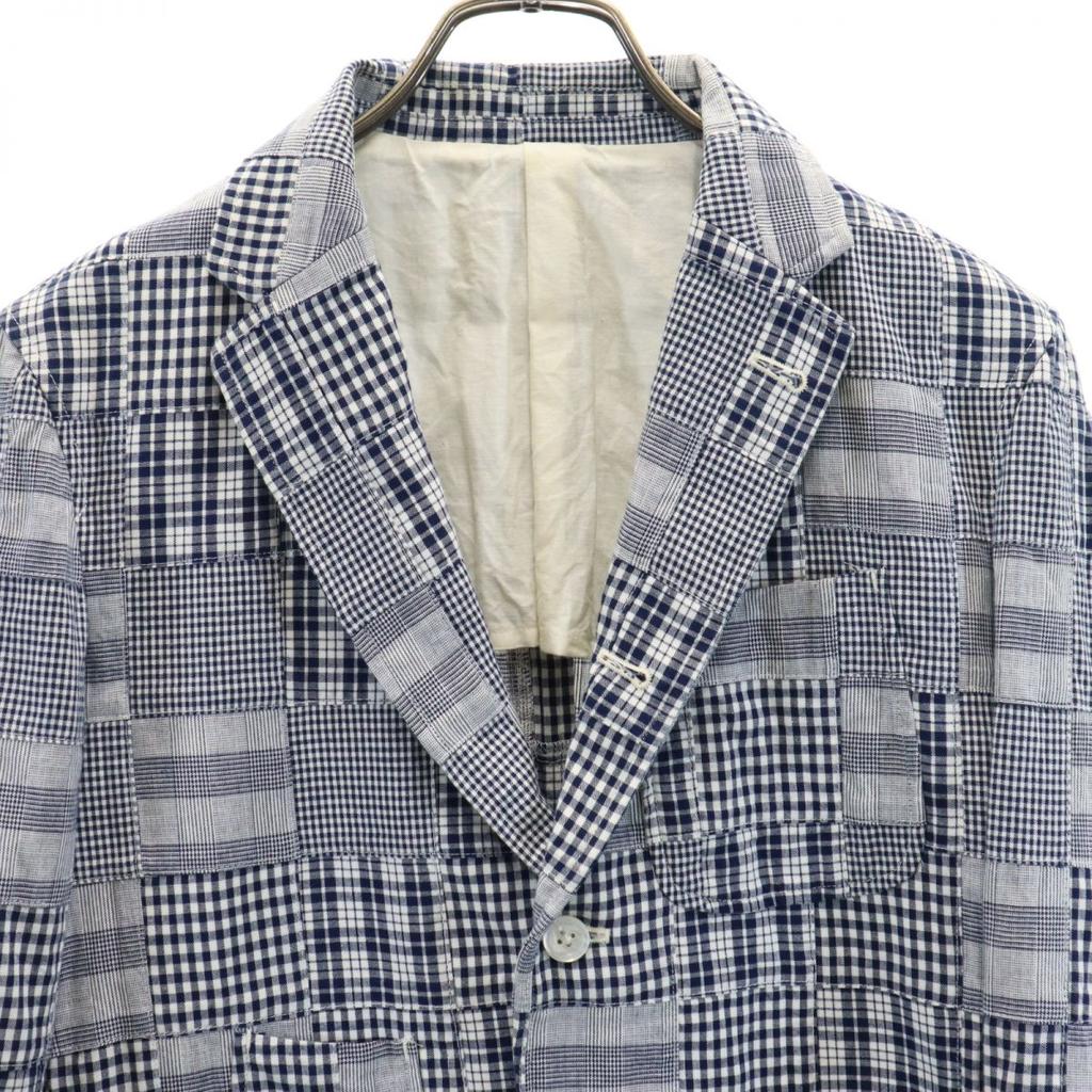 WASTETWICE&CO Made In Japan Check Pattern Patchwork Tailored Jacket 1 Men's Used
