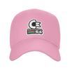 64 Commodore Gorra Retro con Logo Gorra de Béisbol para Hombres Mujeres Ajustable Sombrero Casual