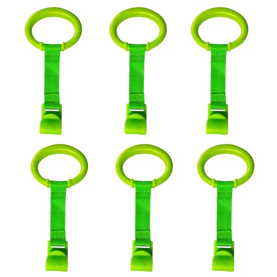 1/2/4/6/8Pcs Baby Pull-Up Ring Toddlers Walking Helper Practice Exercises Assistant Tool Stand-Up