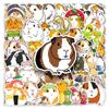 51Sheets Cute Cartoon Guinea Pig Graffiti Sticker Kawaii Aesthetic Stickers Laptop Notebook Suitcase Cup Diy Decoration Stickers