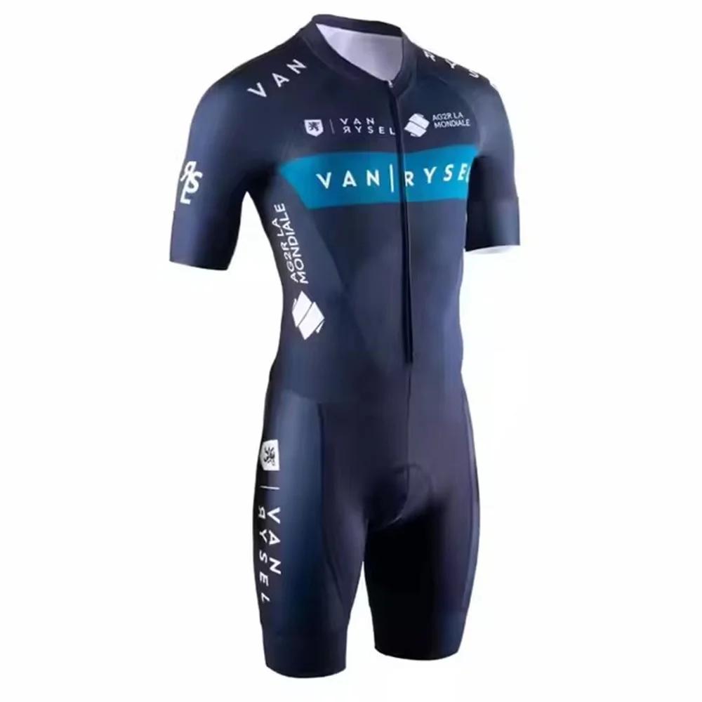 

Мужской триатлонный костюм VANRYSEL Drive Tri Aero Speedsuit Спортивный Велоспорт Бег Плавание Мир Комбинезон Skinsuit Одежда на роликах S