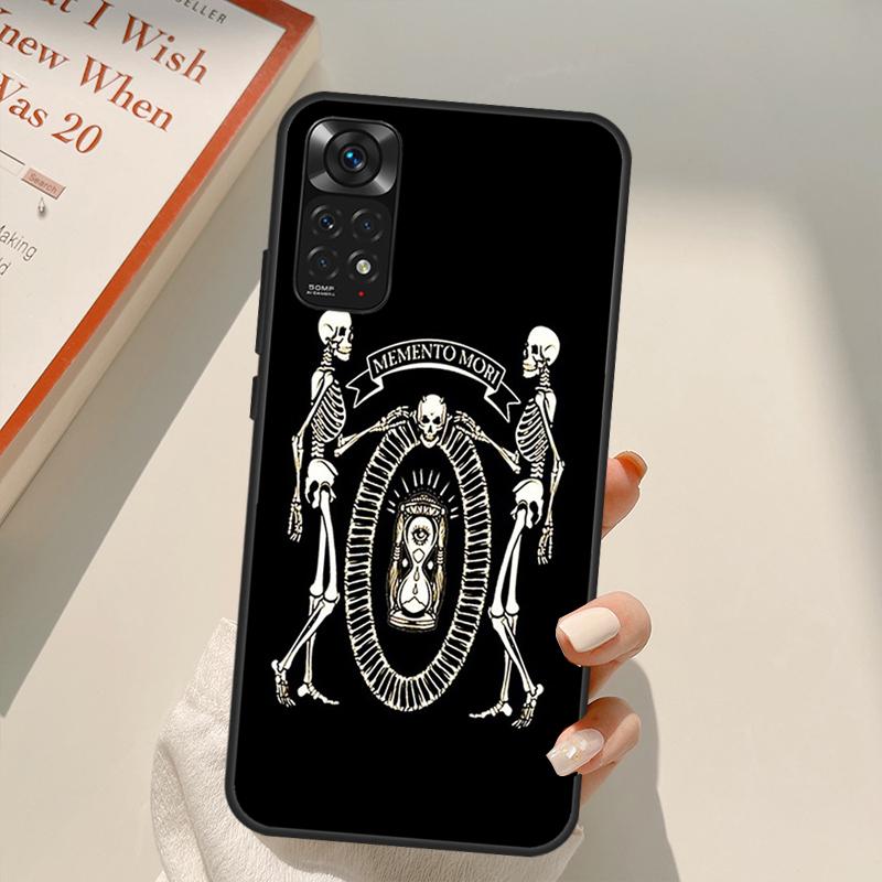 

Чехол Memento Mori для Xiaomi Redmi Note 10 8 9 11 Pro 8T 9S 10S 11S Redmi 10C 9C 9A 9T K50 K40 Gaming Redmi Note 11 Pro