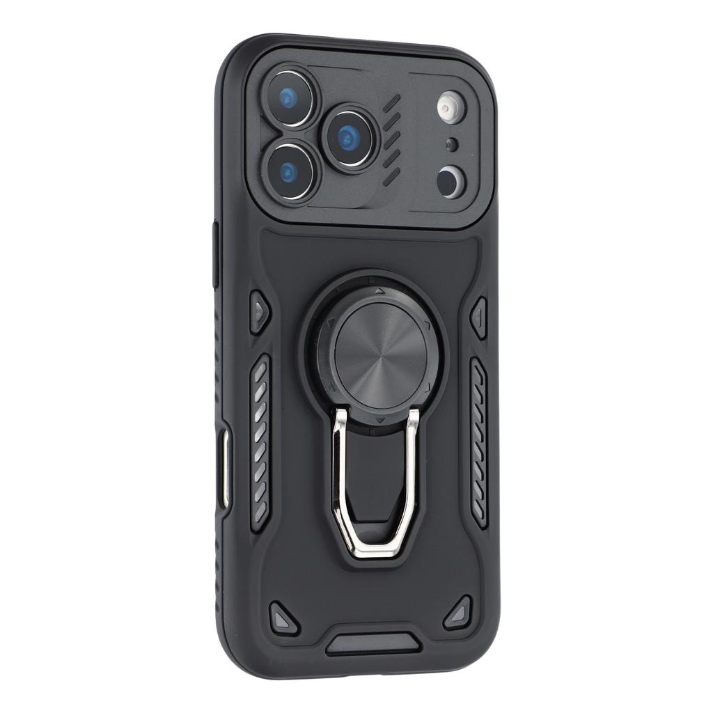 For iPhone 17 Pro Max Case with Kickstand Shockproof TPU+PC Phone Back Cover