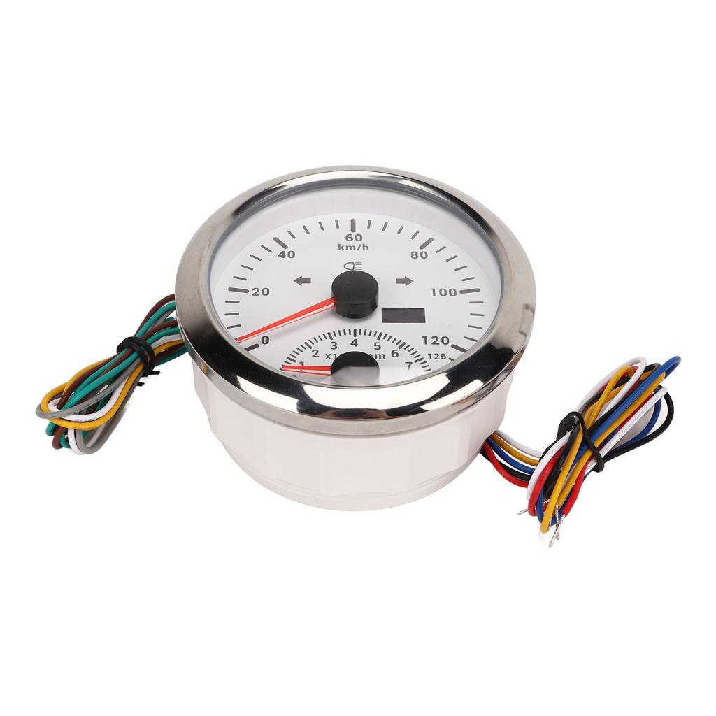 GPS Speedometer with Tachometer 8000 RPM 85mm 3 3 8 In GPS Speedometer with Indiction Light for Marine ATV Vehicle
