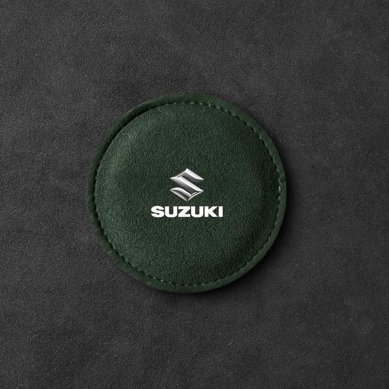 

Подставка в подстаканник автомобиля из ПУ кожи, прорезь, нескользящий коврик-подставка, эмблема для Suzuki GSR GSR750 GSR600 SV 650 Swift Jimny Grand Vitara Samurai Spacia Liana 1Pcs зелёный