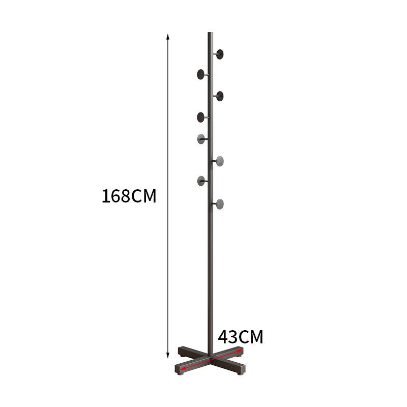 Elegantní kovový stojan na oblečení a úložná police na podlahu do ložnice a obývacího pokoje
