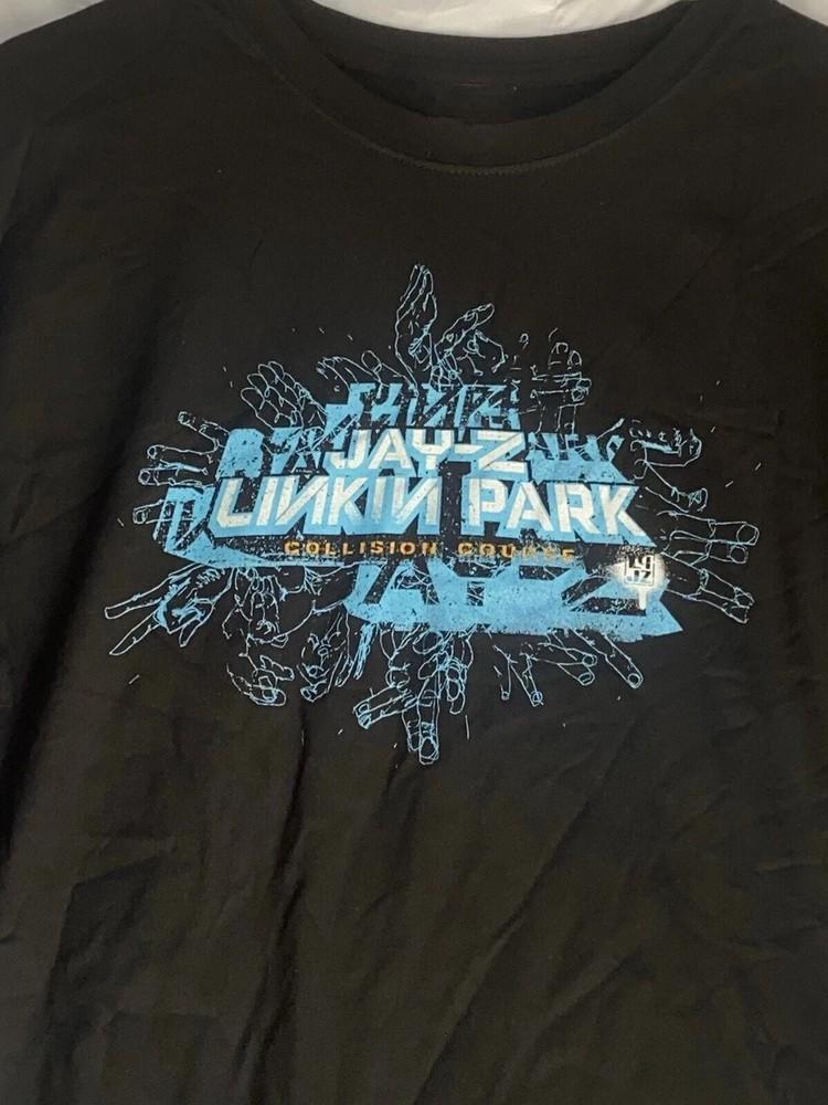 РЕДКИЙ! Футболка Linkin Park Jay-Z Репринт 2004 Collision Course ВинтажнаяTM В ТРЕНДЕ Унисекс Футболка M