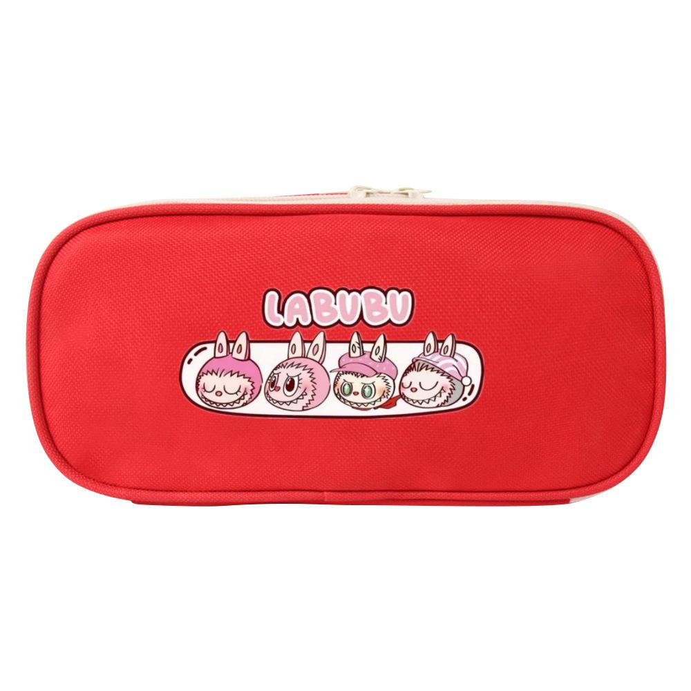 

New color pencil case, primary and secondary school students canvas stationery bag, zipper storage pencil case