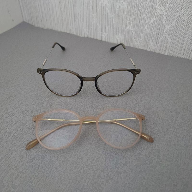 2 Pairs Per Set Basic Classic Anti Blue Light Blocking Glasses Vintage Men Women Office Outdoor Female Accessory Eyewear