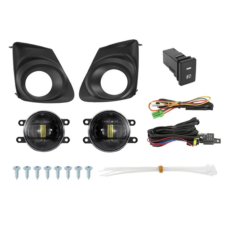 

Высококачественная сборка противотуманных фар 55 Вт 12 В H11, комплект светодиодных противотуманных фар для переднего бампера автомобиля, подходит для Toyota Corolla 2011-2013, автомобильные аксессуары чёрный