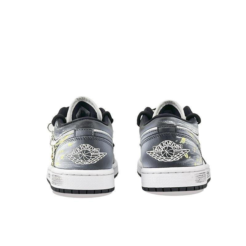 Jordan Air Jordan 1 Tomb Raider Abrasion Resistant Low Top Skateboard Shoes Unisex DC0774-101(TEAM877- )