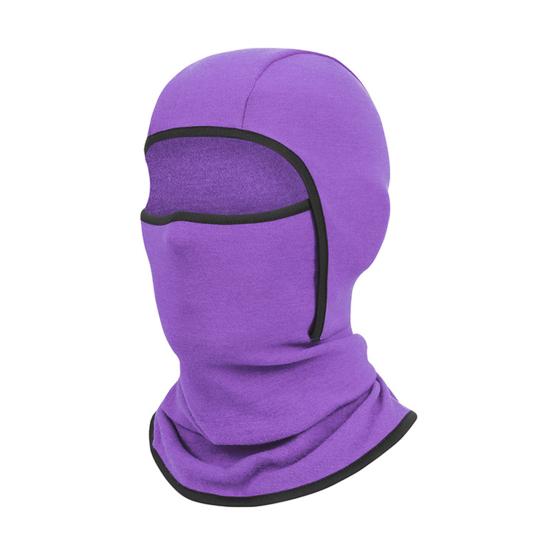 

Зимний головной убор Мотоциклетный Лыжный Сноубордический Ветрозащитный Теплый Уличный Дизайн с отверстием Защита всего лица Шапка Kid фиолетовый