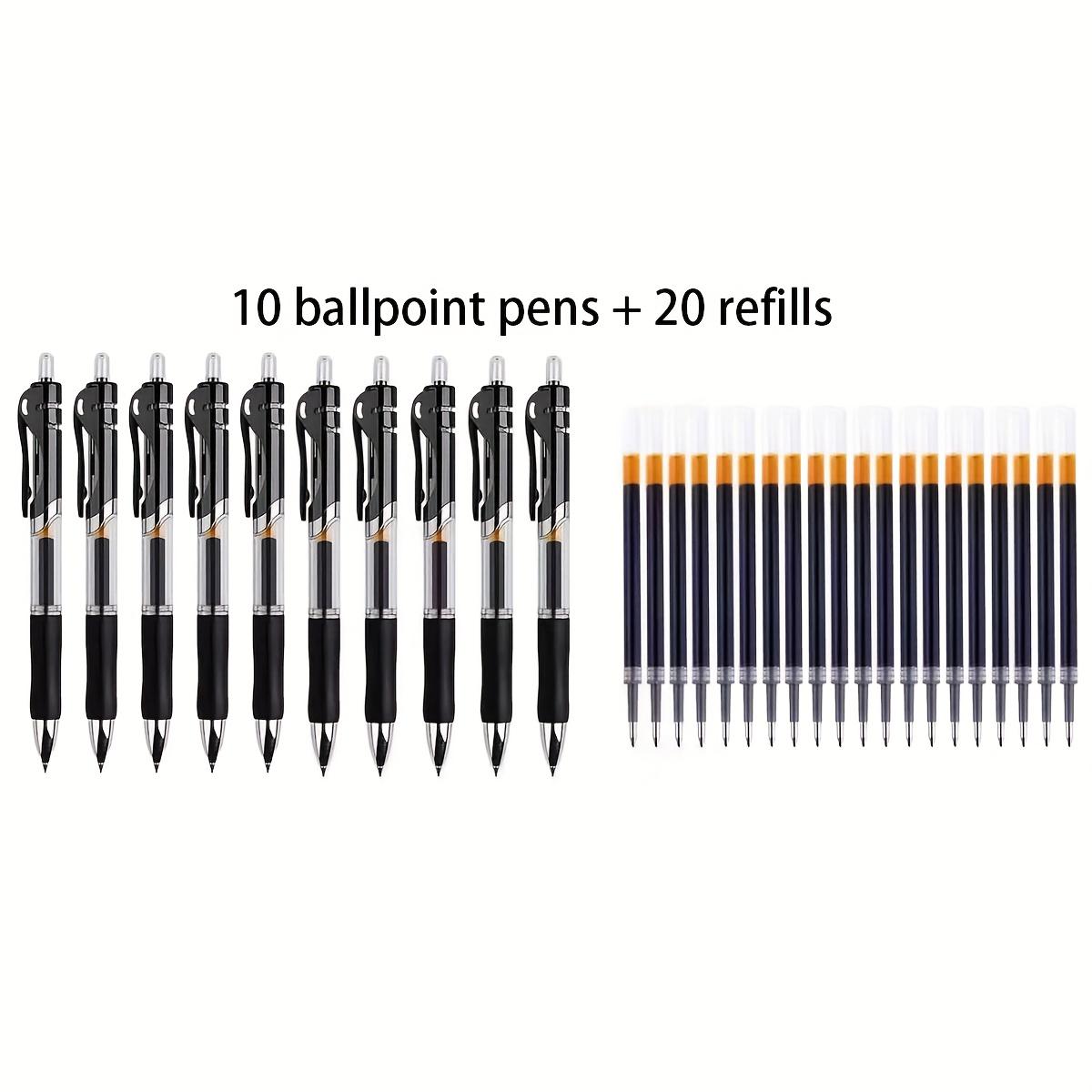 

10/30pcs High-Capacity Ballpoint Pens, 0.5mm Bullet Tip, Smooth Writing - The Best Choice for Writing and Office Use, for Studen