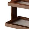 Coffee Mug Organizer Shelf Fashion Double Layer Freestanding Display Shelf Condiment Storage Rack for Collectibles Home Dorm